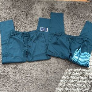 2 pairs of scrub pants
